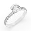 2.02 ctw Round Lab Grown Diamond Classic Prong Set Engagement Ring in 14kt White Gold