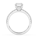2.02 ctw Round Lab Grown Diamond Classic Prong Set Engagement Ring in 14kt White Gold