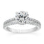 2.04 ctw Round Lab Grown Diamond Split Shank Engagement Ring in 14kt White Gold