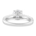 2.04 ctw Round Lab Grown Diamond Split Shank Engagement Ring in 14kt White Gold