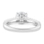 2.04 ctw Round Lab Grown Diamond Split Shank Engagement Ring in 14kt White Gold