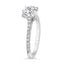 1.84 ctw Round Lab Grown Diamond Cathedral Style Engagement Ring in 14kt White Gold