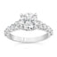 2.88 ctw Round Lab Grown Diamond Shared Prong Engagement Ring in 14kt White Gold