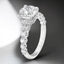 2.88 ctw Round Lab Grown Diamond Shared Prong Engagement Ring in 14kt White Gold