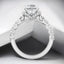 2.88 ctw Round Lab Grown Diamond Shared Prong Engagement Ring in 14kt White Gold