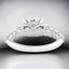 2.88 ctw Round Lab Grown Diamond Shared Prong Engagement Ring in 14kt White Gold