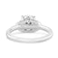 2.95 ctw Cushion Cut Lab Grown Diamond Engagement Ring in 14kt White Gold