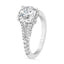 2.55 ctw Round Lab Grown Diamond Split Shank Engagement Ring in 14kt White Gold