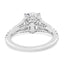 2.55 ctw Round Lab Grown Diamond Split Shank Engagement Ring in 14kt White Gold