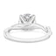 2.13 ctw Round Lab Grown Diamond Twist Engagement Ring in 14kt White Gold