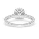 2.38 ctw Round Lab Grown Diamond Prong Set Engagement Ring in 14kt White Gold