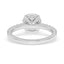 2.38 ctw Round Lab Grown Diamond Prong Set Engagement Ring in 14kt White Gold