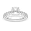 2.86 ctw Round Lab Grown Diamond Prong-Set Engagement Ring in 14kt White Gold