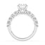 2.86 ctw Round Lab Grown Diamond Prong-Set Engagement Ring in 14kt White Gold