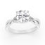 2.14 ctw Round and Marquise Lab Grown Diamond Engagement Ring in 14kt White Gold