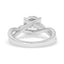 2.14 ctw Round and Marquise Lab Grown Diamond Engagement Ring in 14kt White Gold