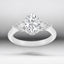 2.50 ctw Oval and Pear Shaped Lab Grown Diamond Three-Stone Engagement Ring in 14kt White Gold