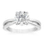 2.10 ctw Round Lab Grown Diamond Split Shank Engagement Ring in 14kt White Gold