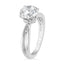 2.10 ctw Round Lab Grown Diamond Split Shank Engagement Ring in 14kt White Gold