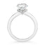 2.10 ctw Round Lab Grown Diamond Split Shank Engagement Ring in 14kt White Gold