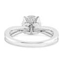 2.10 ctw Round Lab Grown Diamond Split Shank Engagement Ring in 14kt White Gold