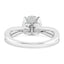 2.10 ctw Round Lab Grown Diamond Split Shank Engagement Ring in 14kt White Gold