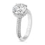 3.04 ctw Round Lab Grown Diamond Hidden Halo Engagement Ring in 14kt White Gold