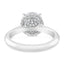 3.04 ctw Round Lab Grown Diamond Hidden Halo Engagement Ring in 14kt White Gold