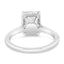 3.39 ctw Emerald Cut Lab Grown Diamond Prong Set Engagement Ring in 14kt White Gold