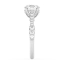 2.39 ctw Round Lab Grown Diamond Tulip Style Engagement Ring in 14kt White Gold