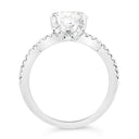 2.44 ctw Round Lab Grown Diamond Ribbon-Style Engagement Ring in 14kt White Gold