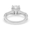 2.31 ctw Round Lab Grown Diamond Split Shank Engagement Ring in 14kt White Gold