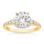 2.52 ctw Round Lab Grown Diamond Engagement Ring in 14kt Two-Tone Gold