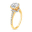 2.52 ctw Round Lab Grown Diamond Engagement Ring in 14kt Two-Tone Gold