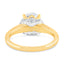 2.52 ctw Round Lab Grown Diamond Engagement Ring in 14kt Two-Tone Gold