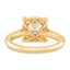 2.05 ctw Cushion Cut Lab Grown Diamond Pavé Engagement Ring in 14kt Yellow Gold