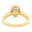 1.86 ctw Oval Lab Grown Diamond Double Row Engagement Ring in 14kt Yellow Gold