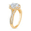 2.13 ctw Emerald Cut Lab Grown Diamond Vintage Inspired Engagement Ring in 14kt Yellow Gold