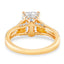 2.46 ctw Emerald Cut Lab Grown Diamond Split Shank Engagement Ring in 14kt Yellow Gold