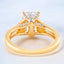 2.46 ctw Emerald Cut Lab Grown Diamond Split Shank Engagement Ring in 14kt Yellow Gold