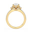 2.54 ctw Pear Shaped Lab Grown Diamond Split Shank Engagement Ring in 14kt Yellow Gold