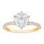 2.32 ctw Round Lab Grown Diamond 6-Prong Engagement Ring in 14kt Yellow Gold