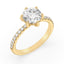 2.32 ctw Round Lab Grown Diamond 6-Prong Engagement Ring in 14kt Yellow Gold