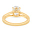 1.86 ctw Oval Lab Grown Diamond Split Shank Engagement Ring in 14kt Yellow Gold