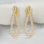 3.24 ctw Round Lab Grown Diamond Teardrop Shaped Earrings