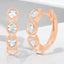 0.80 ctw Oval Bezel Set Lab Grown Diamond Petite Hoop Earrings