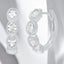 0.80 ctw Oval Bezel Set Lab Grown Diamond Petite Hoop Earrings