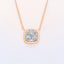 0.23 ctw Round Lab Grown Diamond Cushion Shaped Pendant