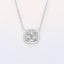 0.23 ctw Round Lab Grown Diamond Cushion Shaped Pendant