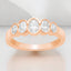 0.93 ctw Bezel Set Oval Lab Grown Diamond Ring